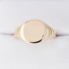 Gents 9ct Rose Gold Round Signet Ring - Chester 1922
