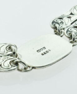 Vintage Silver Viking Ship Bracelet