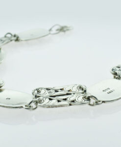 Vintage Silver Viking Ship Bracelet