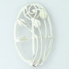 Vintage Carrick Jewellery Silver Rose Brooch