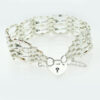 Vintage Five Bar Gate Bracelet in Sterling Silver dated London 1982