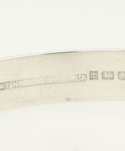 Vintage Sterling Silver Buckle Bangle dated 1971