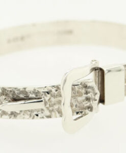 Vintage Sterling Silver Buckle Bangle dated 1971