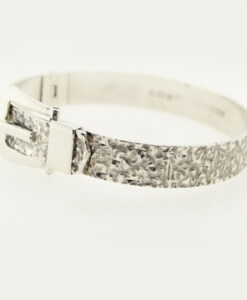 Vintage Sterling Silver Buckle Bangle