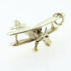 Vintage 9ct Gold Bi-Plane Charm