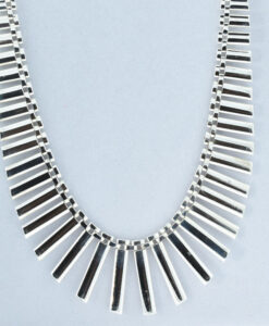 Vintage Sterling Silver Tassel Collarette Necklace dated 1977