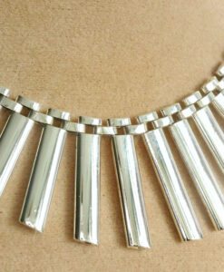 Vintage Silver Tassel Collarette Necklace