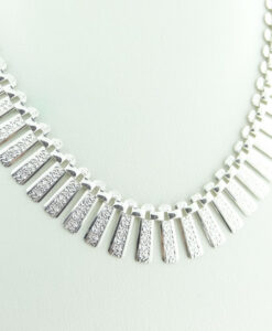 Vintage Sterling Silver Collarette Necklace