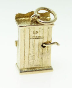 Vintage Gold Punch and Judy Charm