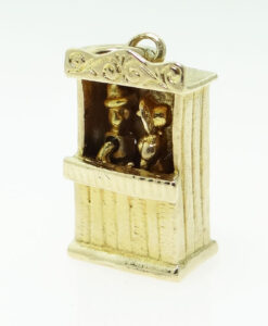 Vintage 9ct Gold Punch and Judy Charm