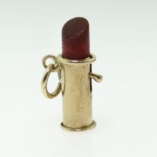Vintage Gold Lipstick Charm