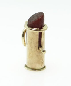 Vintage 9ct Gold Lipstick Charm