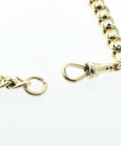 Antique Solid 9ct Rose Gold Rollerball Bracelet c1910