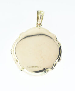 Vintage 9ct Gold Round Locket by Georg Jensen London
