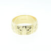 9ct Gold Star Band Ring Large Size
