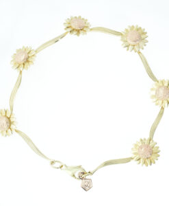 Clogau 9ct Yellow & Rose Gold Daisy Bracelet