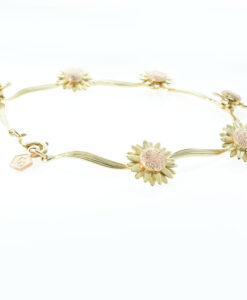 Clogau 9ct Yellow & Rose Gold Daisy Bracelet