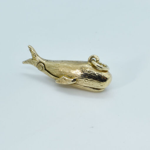 Vintage 9ct Gold Opening Jonah and the Whale Charm