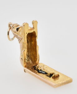 Vintage 9ct Yellow Gold Opening Sphinx Charm
