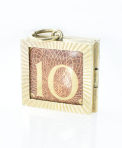 Vintage Georg Jensen 9ct Gold 10 Shilling Charm