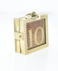 Vintage Georg Jensen 9ct Gold 10 Shilling Charm