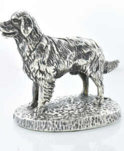 Sterling Silver Golden Retriever Figurine