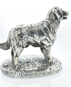 Sterling Silver Golden Retriever Figurine