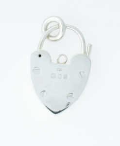 Sterling Silver Heart Padlock