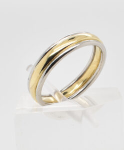 Gold and Platinum Band Ring
