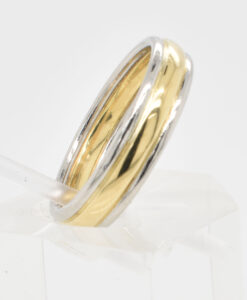 Gold and Platinum Wedding Band Ring