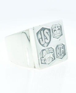 Vintage Gents Sterling Silver Signet Ring 1973