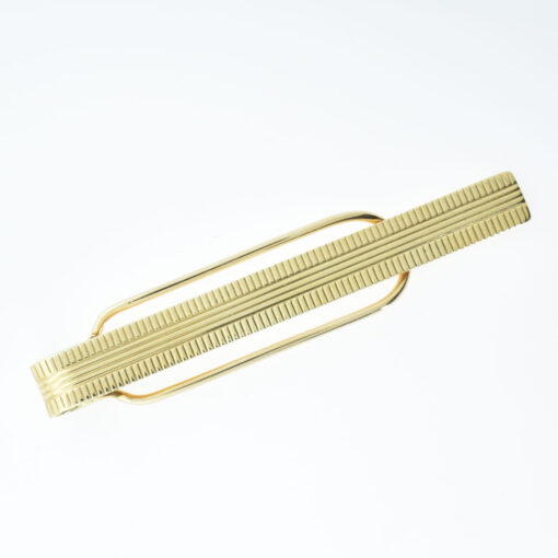 9ct Gold Tie Slide Clip dated 1958