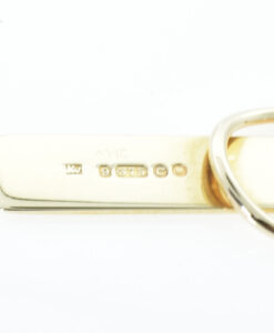 Vintage 9ct Gold Tie Slide Clip dated 1958