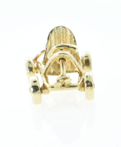 Vintage Gold GO-CART Charm