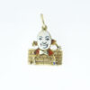 Vintage Gold Humpty Dumpty Charm