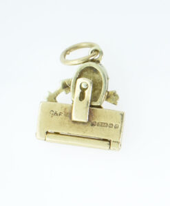 Vintage Gold Humpty Dumpty Charm