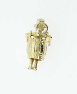Vintage Man in a Barrel Charm