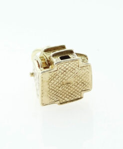 Vintage 9ct Gold Water Wheel Mill House Charm