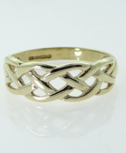 9ct Gold Weave Band Ring