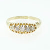 Antique Gold Five Stone Diamond Gypsy Ring