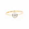 Antique 18ct Gold Diamond Target Ring