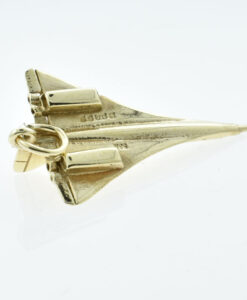 Vintage 9ct Gold Concorde Charm - London 1977
