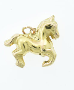Vintage 9ct Gold Horse Pendant by Georg Jensen