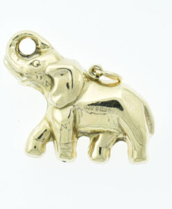 Vintage 9ct Gold Elephant Pendant by Georg Jensen
