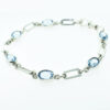 Sterling Silver Blue Topaz Bracelet