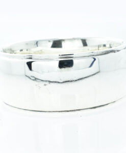 Vintage Engraved Wide Sterling Silver Bangle