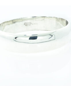 Vintage Sterling Silver and Rose Gold Bangle