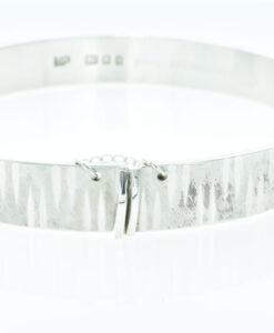 Vintage Sterling Silver Round Bangle Dated 1975