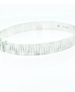 Vintage Sterling Silver Round Bangle Dated 1975