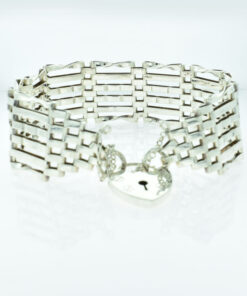 Vintage Sterling Silver Six Bar Gate Bracelet 1976
